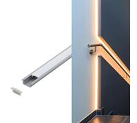EGLO Recessed Profile 1, profil, plafond/mur, blanc, aluminium, plastique, 1000 mm, 23 mm