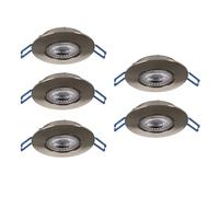 Eglo Set de 5 spots LED encastrables Cedrez Ø 9 cm, extra-plats, avec
