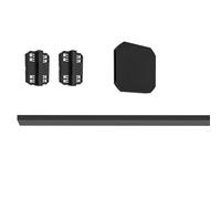 Eglo Set d'extension pour système de rails Track Plus, rallonge rail plafond, accessoire prolongateur, plastique noir, L 100 cm