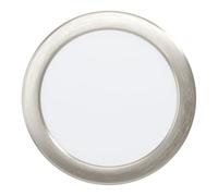 Luminaire encastrable ALANGE LED 11W en acier nickel mat D166mm
