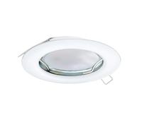 EGLO Spot encastrable Peneto, projecteur en acier blanc, luminaire encastré