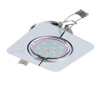 EGLO Spot encastrable Peneto, spot plafond, acier chromé, douille GU10