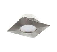EGLO Spot encastrable Pineda, spot de plafond, plastique nickel mat, blanc