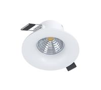 Eglo Spot encastrable Saliceto, plafond dimmable, rond en aluminium blanc