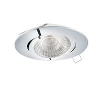 EGLO Spot encastrable Tedo 1, spot en aluminium moulé chromé, luminaire