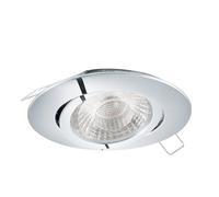 EGLO Spot encastrable Tedo 1, spot plafond, aluminium moulé chromé, douille