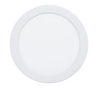 Eglo Spot LED encastrable Fueva 5, Ø 16,6 cm, acier et plastique, blanc