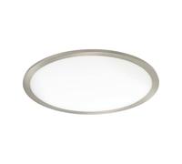 Eglo Spot LED encastrable Fueva Flex, Ø 22,5cm, luminaire encastré extra-plat pour trous de forage de taille universelle, nickel mat, lampe plafond blanc neutre, profondeur d’installation 25 mm