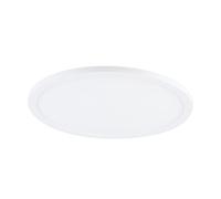 Eglo Spot LED encastrable Fueva Flex, Ø 22,5cm, luminaire encastré extra-plat pour trous de forage de taille universelle, blanc, lampe plafond blanc chaud, profondeur d’installation 25 mm