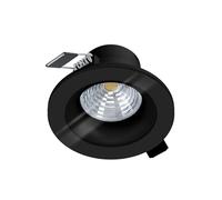 Eglo Luminaire encastrable SALABATE - LED 6W - aluminium noir D88mm - IP20/IP44