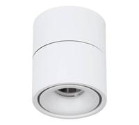 Eglo Spot plafonnier LED semi-encastré Bohoyo, lampe de plafond, luminaire en saillie ou à encastrer, spot de plafond en aluminium blanc, ∅ 10 cm
