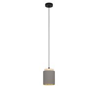 Lustre Moderne Tissu et Bois A 1 Lumière GL0459