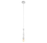 EGLO Suspension Avoltri, lampe suspendue pour table à manger, bois blanc | patiné, douille E27