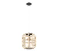 Eglo Suspension Bordesley, 1 flamme vintage, naturel, boho, hygge, acier