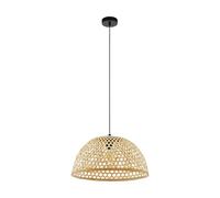 Eglo Suspension Claverdon, 1 lampe vintage, style naturel, boho, hygge