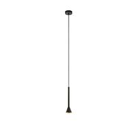 Eglo Suspension Cortaderas - 1 Ampoule - Vintage - Industriel - Suspension en Acier Noir et Or - Lampe de Salle à Manger Suspendue avec Douille Gu10