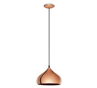 Eglo Suspension Hapton, lampe suspendue style industriel vintage en métal cuivre, lampe de salle à manger, suspension salon avec douille E27, Ø 29 cm
