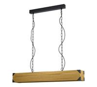 Eglo Suspension Harborough, lampe suspendue 4 flammes style industriel