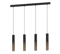 Eglo Suspension LED Barbotto, lampe de plafond suspendue à 4 spots