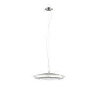 Eglo Suspension LED connect Moneva-C, 1 flamme, acier et plastique nickel