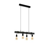 Eglo Suspension LED Townshend, lampe de plafond vintage à 4 lampes