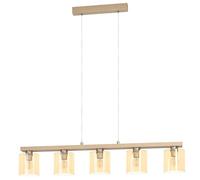 Eglo Suspension luminaire Castralvo, lampe de plafond suspendue à 5