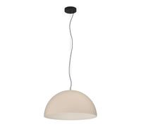 Eglo Suspension luminaire Gaetano 1, lustre pour salon et salle à manger, lampe de plafond suspendue en métal noir et couleur sable, douille E27, Ø 53,5 cm