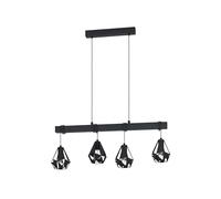 Eglo Suspension luminaire Townshend, plafonnier suspendu vintage à 4