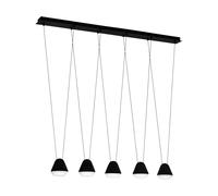 Eglo Suspension Palbieta, lampe suspendue 5 flammes style industriel