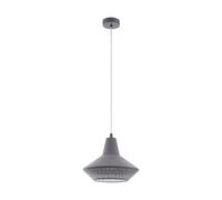 EGLO Suspension Piondro, lampe suspendue pour table à manger, acier gris