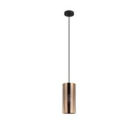 Eglo Suspension Tabiago, lampe suspendue vintage 1 flamme, style industriel, suspension en acier noir et or rose, lampe de salle à manger, lampe de salon suspendue avec douille E27