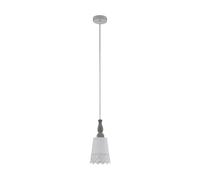 EGLO Suspension Talbot 2, lampe suspendue 1 flamme style vintage, rétro