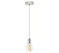 Eglo Suspension Yorth, lampe suspendue pour table à manger, acier nickel