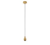 EGLO Suspension Yorth, lampe suspendue pour table à manger, bois chêne | douille E27