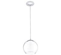 Eglo Toma Boule Suspension, Métal, E27, Transparent