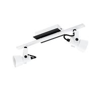 Eglo Trillo Spot Plafonnier 2 Spots en Acier 5 W Blanc/Noir
