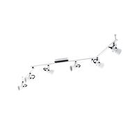 Eglo Trillo Spot Plafonnier 6 Spots en Acier 5 W Blanc/Noir