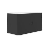 EGLO Valgiano Applique murale LED à batterie avec support magnétique - Spot mural sans fil tactile à intensité variable - Rechargeable par USB - Rectangulaire - Plastique noir - Blanc chaud - Blanc