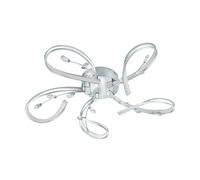 Eglo Vallemark Applique Murale/Plafonnier 5 Ampoules Aluminium 6,6 W Chromé