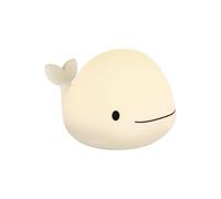 EGLO Veilleuse LED Castellino, lampe de table baleine, décoration chambre d'enfant fille garçon, lampe de chevet en silicone pour enfant bébé lit, tactile, blanc, blanc chaud, RVB