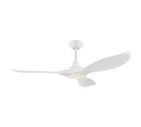 EGLO Ventilateur de plafond Cirali 52, ventilateur à 3 pales avec éclairage, télécommande, fonctionnement été hiver, CCT, dimmable, moteur DC, silencieux, Ø 132 cm