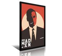 EGLOBICH Don Draper Mad Men Affiche murale décorative Motif Mad Men Noir 40 x 60 cm