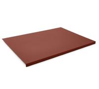 Eglooh - Adamantis - Sous main Bureau en Vrai Cuir Orange Marron Naturel cm 70x50 - Design Moderne, Résistant Structure en Acier avec un Profil Antérieur à L, Fond Antidérapant - Made in Italy