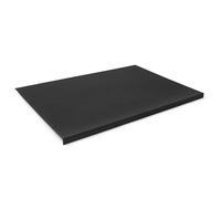Eglooh - Calliope - Sous main Bureau en Cuir Noir cm 90x60 - Résistant Structure en Acier avec un Profil Antérieur à L, Coutures Artisanales, Fond Antidérapant - Made in Italy