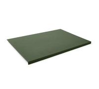 Eglooh - Calliope - Sous main Bureau en Cuir Vert cm 90x60 - Résistant Structure en Acier avec un Profil Antérieur à L, Coutures Artisanales, Fond Antidérapant - Made in Italy