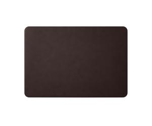 Eglooh - Herms - Sous main Bureau en Cuir Marron Brun cm 90x60 - Coutures Artisanales et Angles Ronds - Made in Italy