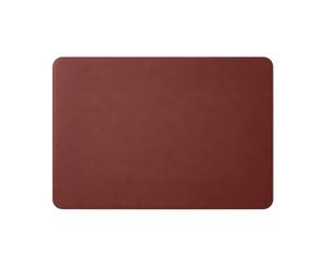 Eglooh - Herms - Sous main Bureau en Cuir Rouge Bordeaux cm 65x45 - Coutures Artisanales et Angles Ronds - Made in Italy
