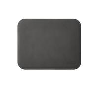eglooh - Herms - Tapis de Souris en Cuir Gris Anthracite cm 25x20 - Tapis Souris pour Bureau avec Coutures Artisanales et Angles Ronds - Made in Italy