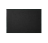 Eglooh - Mercurio Deluxe - Sous main Bureau en Cuir Noir cm 90x60 - Elégantes Coutures Bleu en Contraste et Fond Antidérapant - Made in Italy