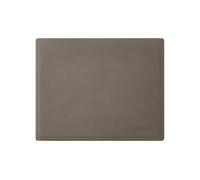 eglooh - Mercurio - Tapis de Souris en Cuir Gris Taupe cm 25x20 - Tapis Souris pour Bureau avec Coutures Artisanales et Fond Antidérapant - Made in Italy